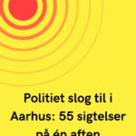 Politiet slog til i Aarhus: 55 sigtelser på én aften