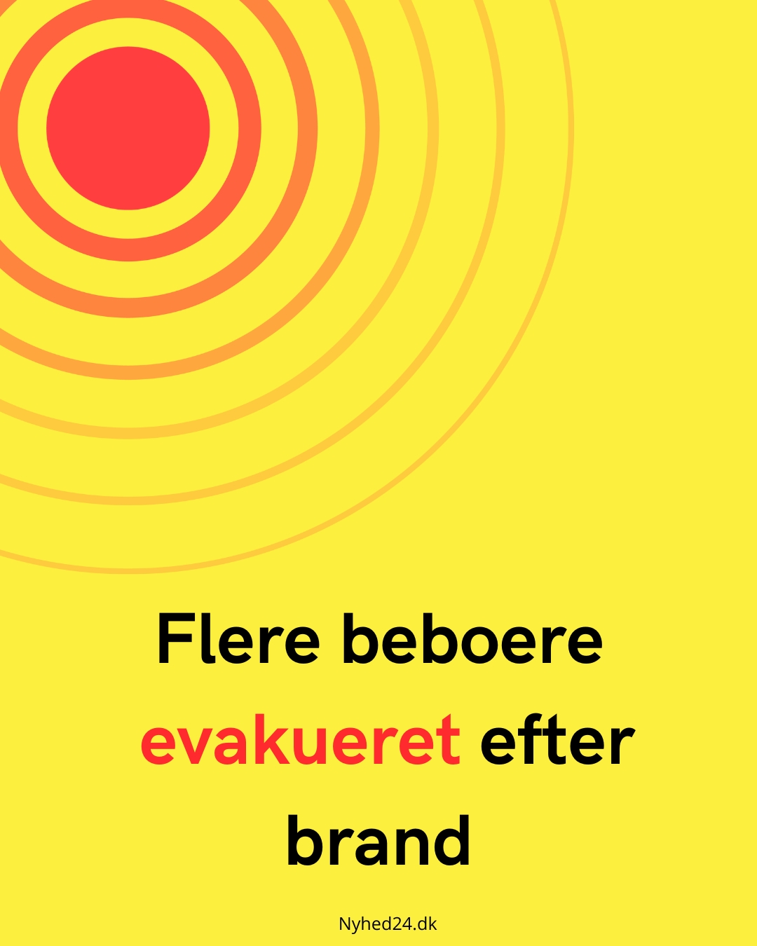 Flere beboere evakueret efter brand