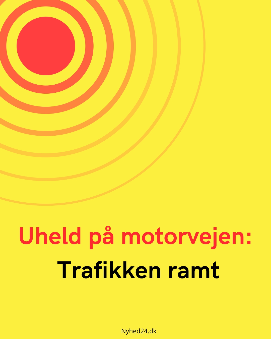 Uheld på motorvejen: Trafikken ramt