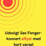 Udsolgt Søs Fenger-koncert aflyst med kort varsel