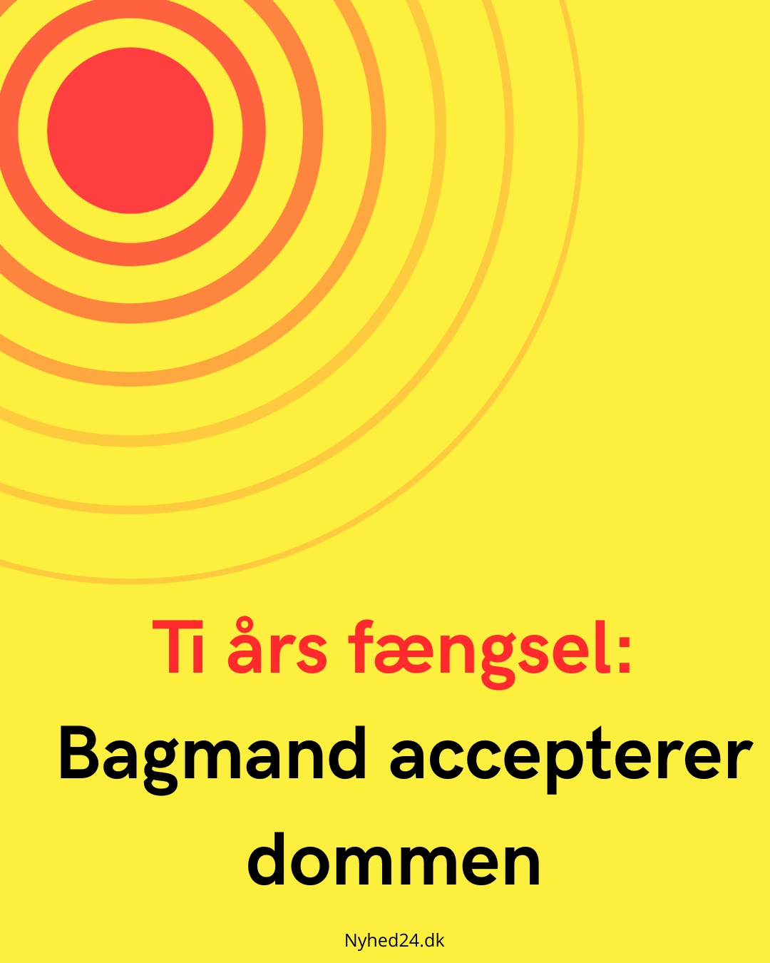 Ti års fængsel: Bagmand accepterer dommen