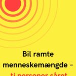 Bil ramte menneskemængde – ti personer såret