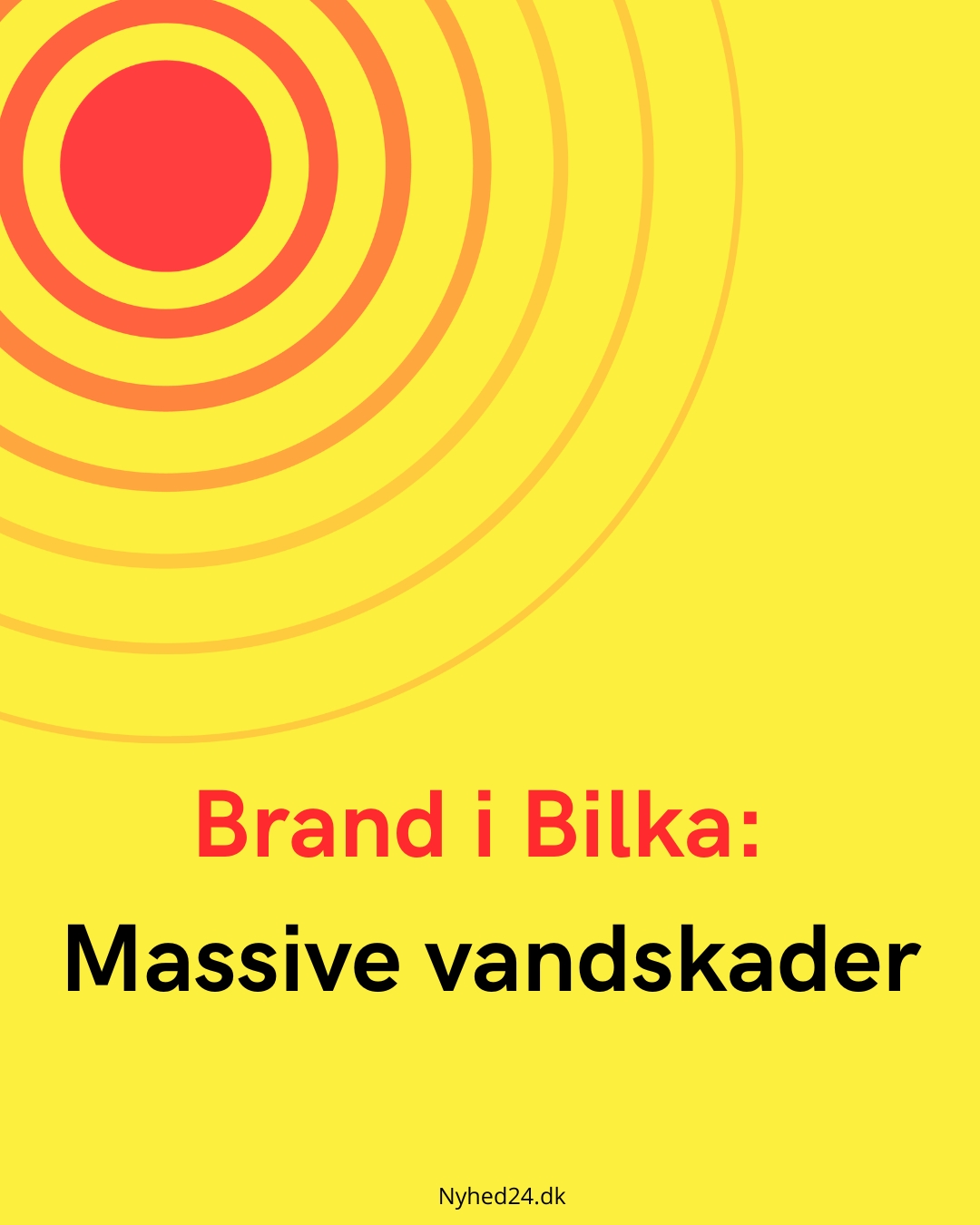 Brand i Bilka: Massive vandskader