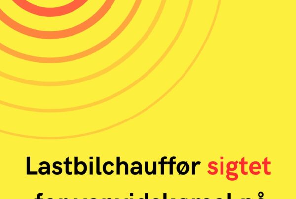Lastbilchauffør sigtet for vanvidskørsel på motorvej