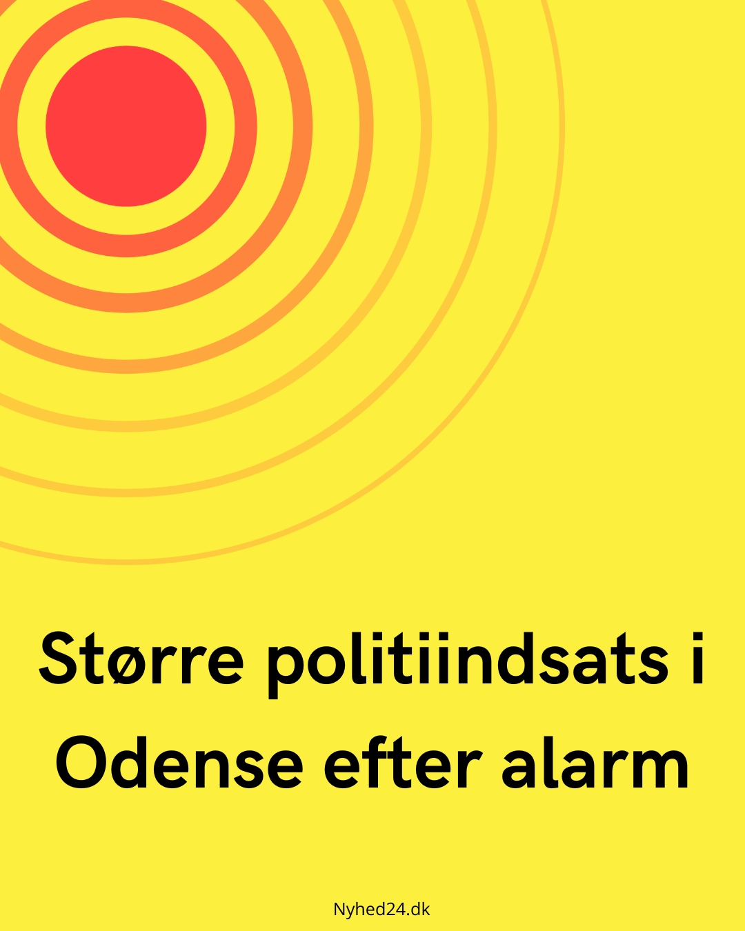 Større politiindsats i Odense efter alarm