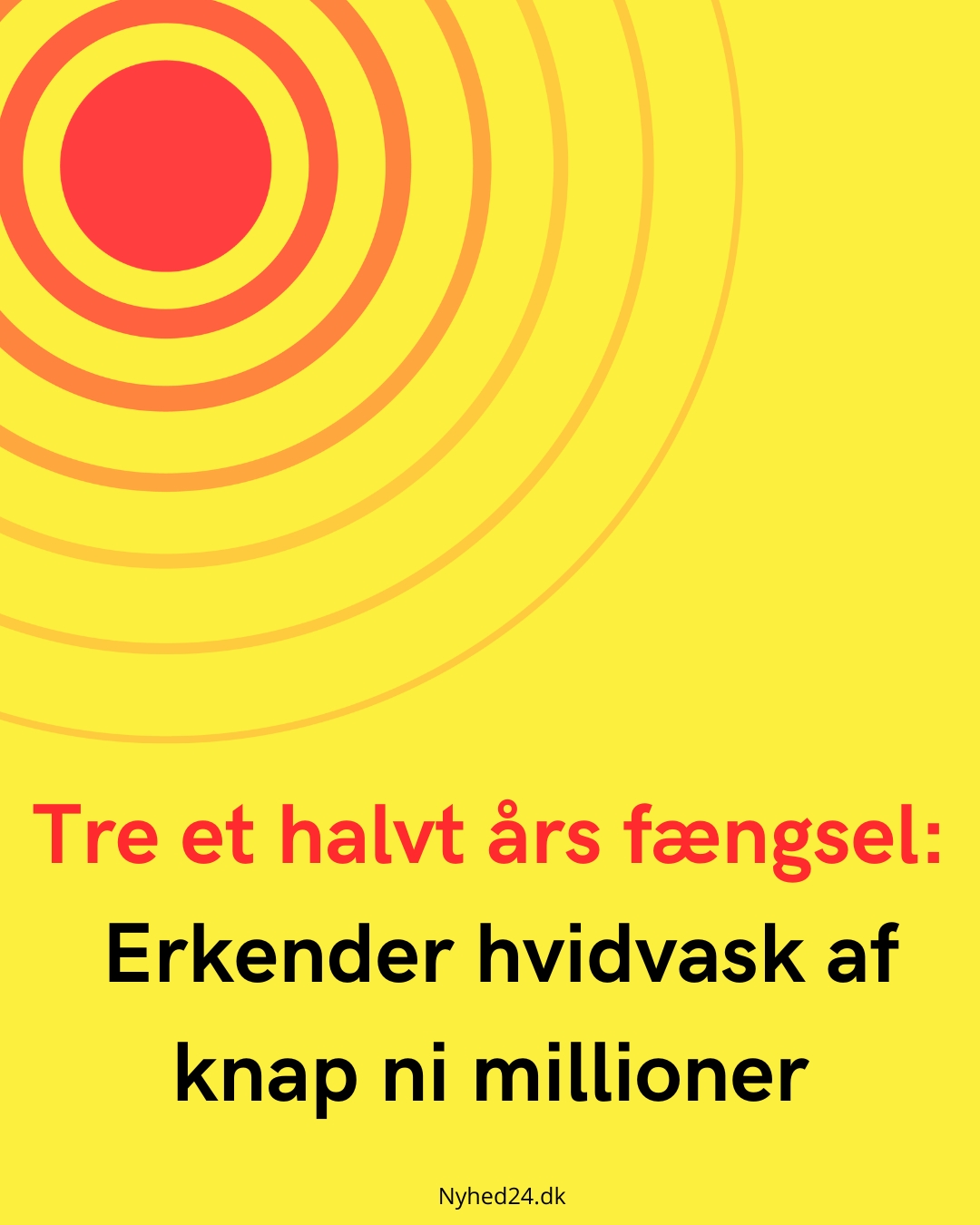 Tre et halvt års fængsel: Erkender hvidvask af knap ni millioner