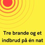 Tre brande og et indbrud på én nat