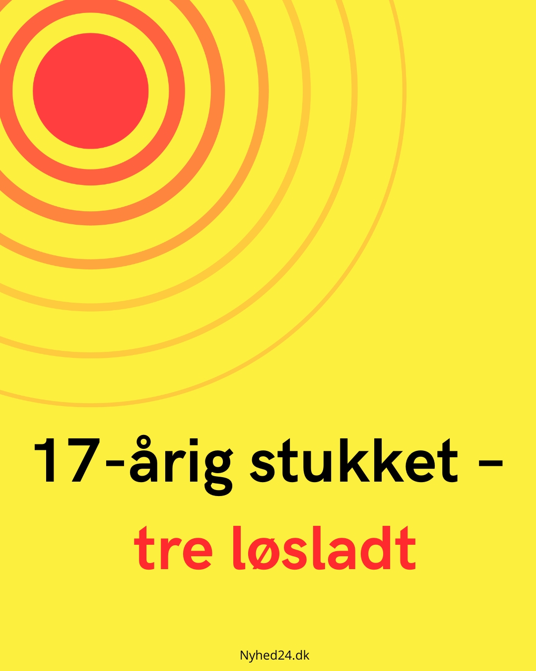 17-årig stukket – tre løsladt