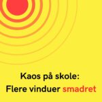 Kaos på skole: Flere vinduer smadret