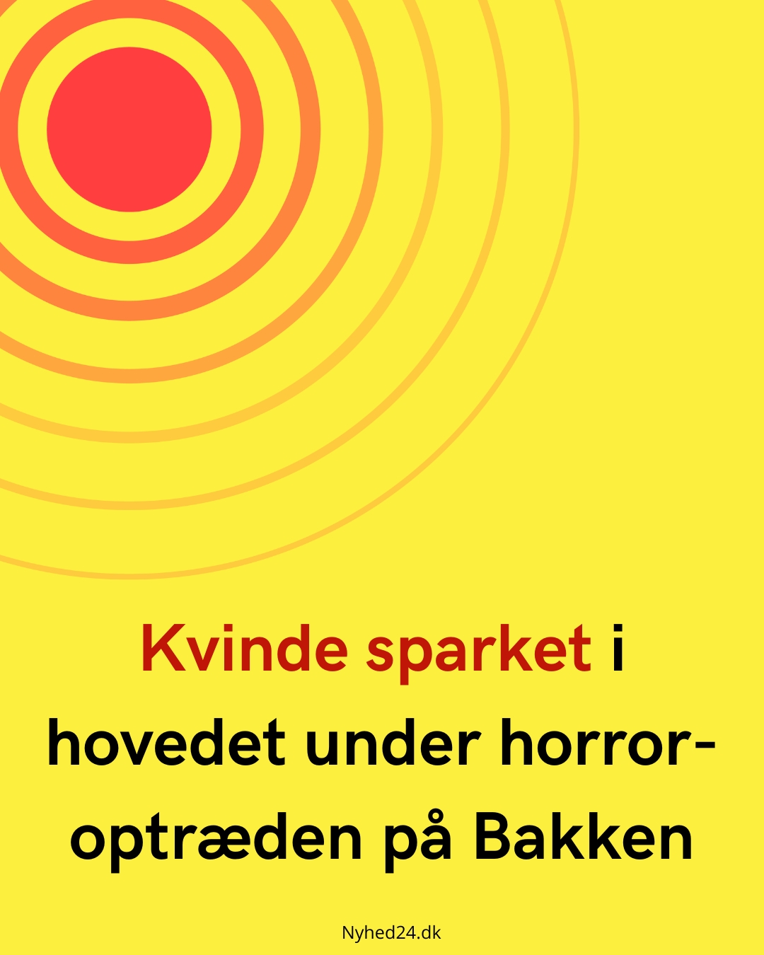 Kvinde sparket i hovedet under horror-optræden på Bakken