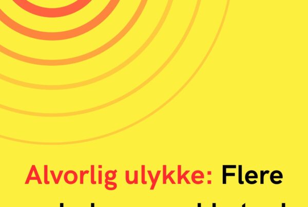 Alvorlig ulykke: Flere ambulancer rykket ud