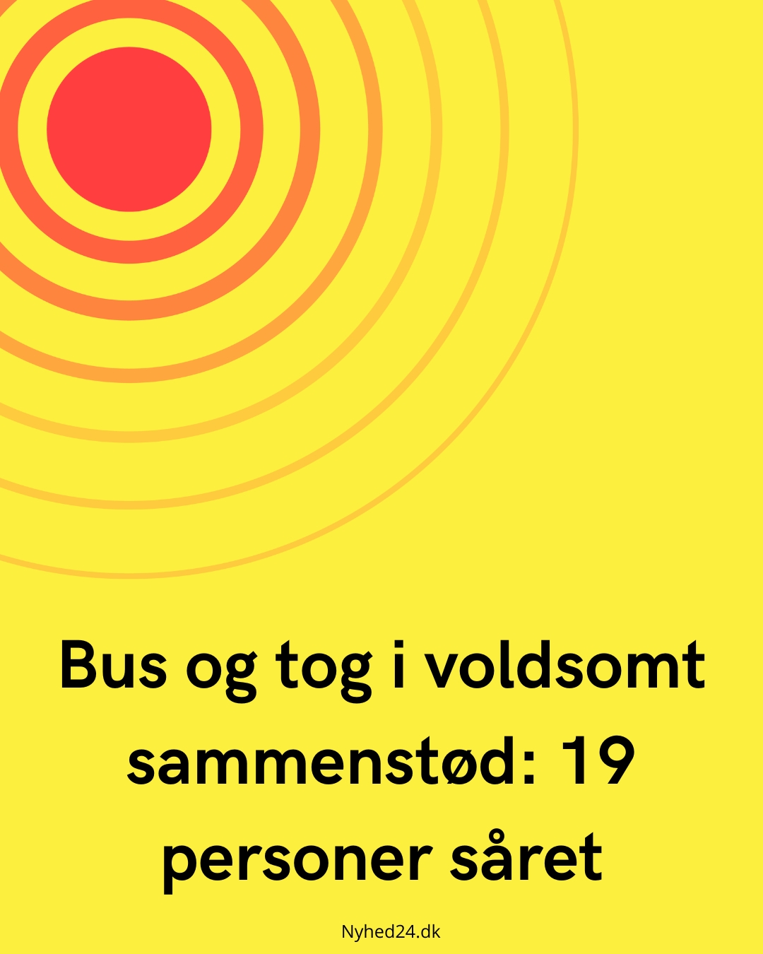 Bus og tog i voldsomt sammenstød: 19 personer såret