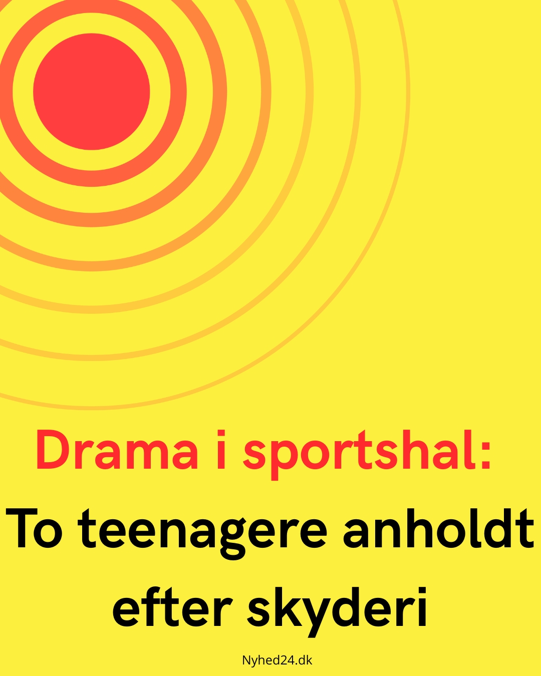 Drama i sportshal: To teenagere anholdt efter skyderi