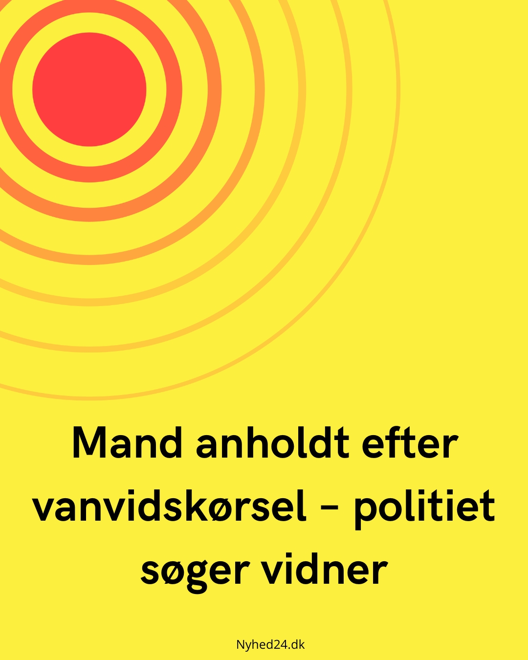 Mand anholdt efter vanvidskørsel – politiet søger vidner