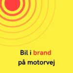 Bil i brand på motorvej: Trafikken ledes væk