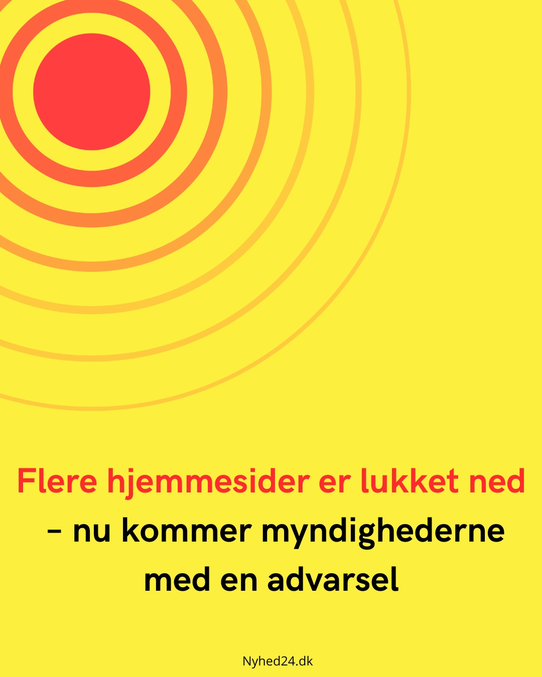 Flere hjemmesider er lukket ned – nu kommer myndighederne med en advarsel