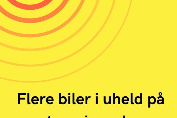 Flere biler i uheld på motorvejen – køen strækker sig langt