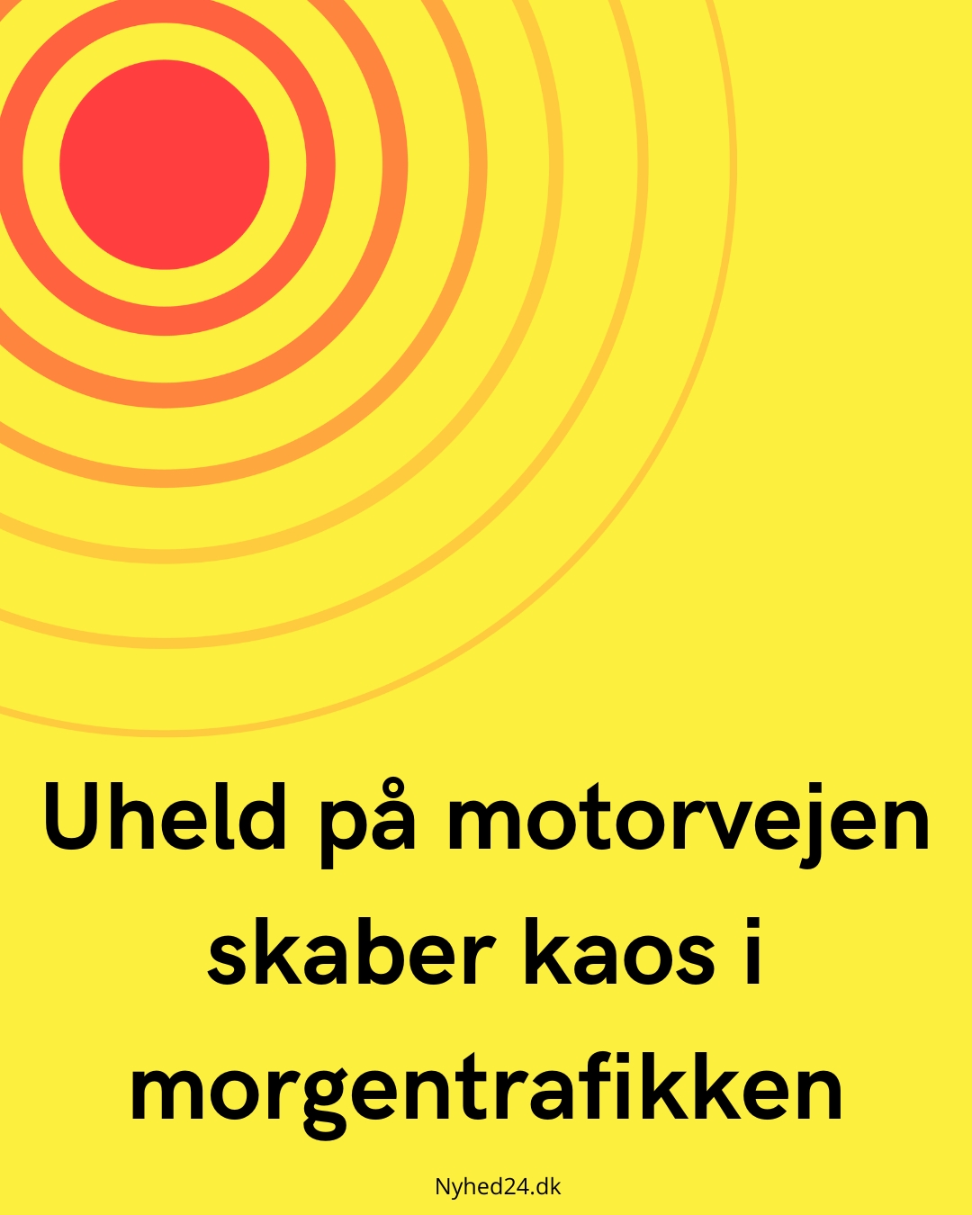 Uheld på motorvejen skabte kaos i morgentrafikken