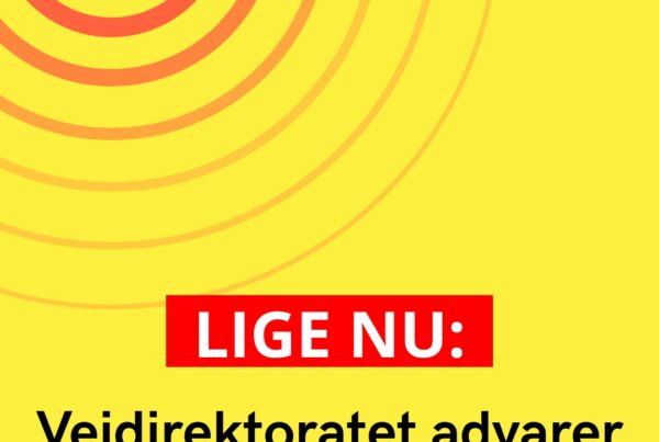 Vejdirektoratet advarer om person på motorvej