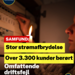Stor strømafbrydelse: Over 3.300 kunder berørt