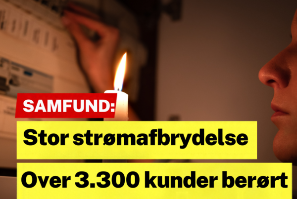 Stor strømafbrydelse: Over 3.300 kunder berørt