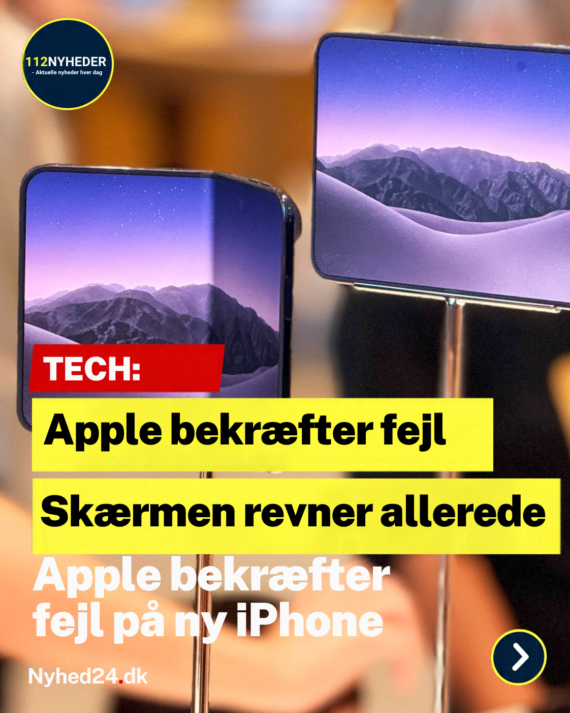 Kunder i chok over ny iPhone: Skærmen revner allerede