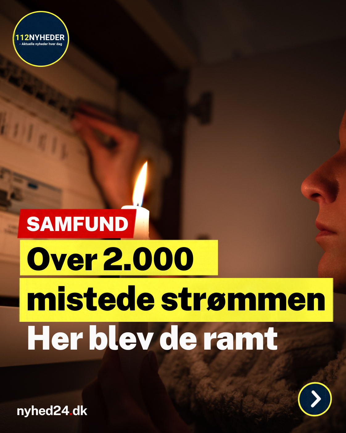 Strømmen forsvandt uden varsel – over 2.000 berørt
