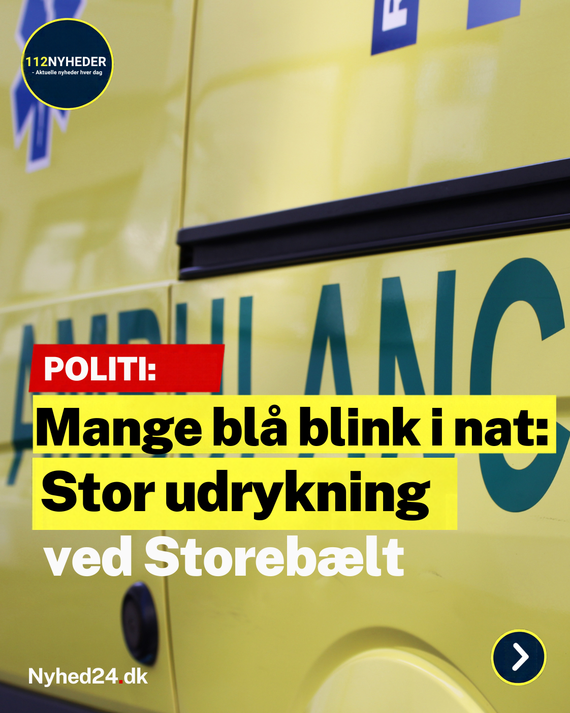 Stor udrykning ved Storebælt i nat – her er forklaringen