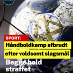 Håndboldkamp afbrudt efter voldsomt slagsmål: Nu får det konsekvenser