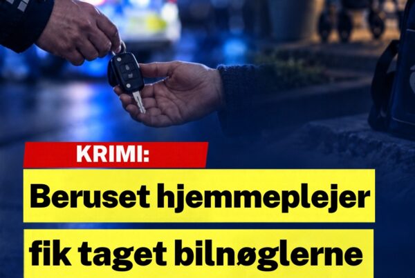 Beruset hjemmeplejer fik taget bilnøglerne af politiet