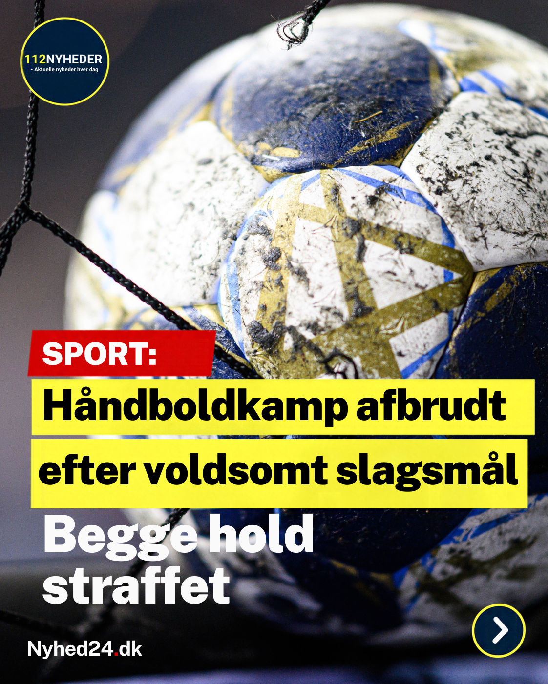 Håndboldkamp afbrudt efter voldsomt slagsmål: Nu får det konsekvenser