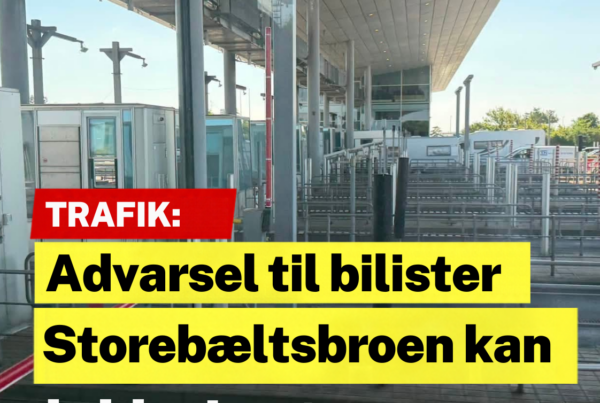 Advarsel til bilister: Storebæltsbroen kan lukke i nat