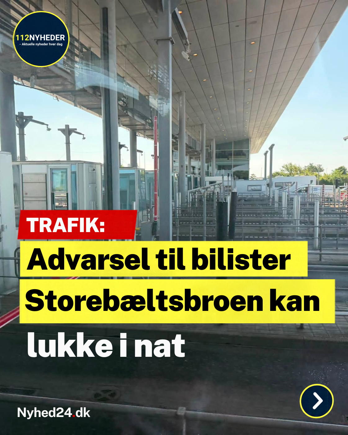 Advarsel til bilister: Storebæltsbroen kan lukke i nat