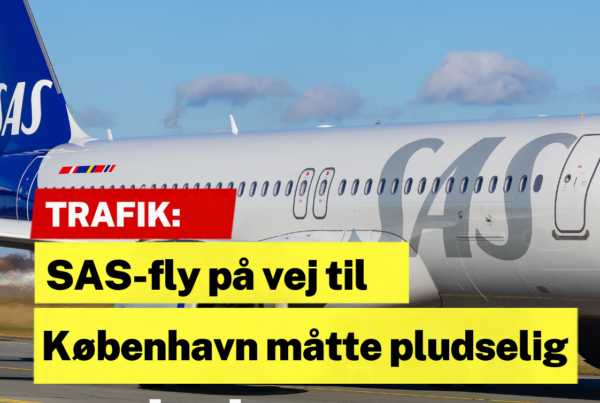 SAS-fly på vej til København måtte pludselig ændre kurs