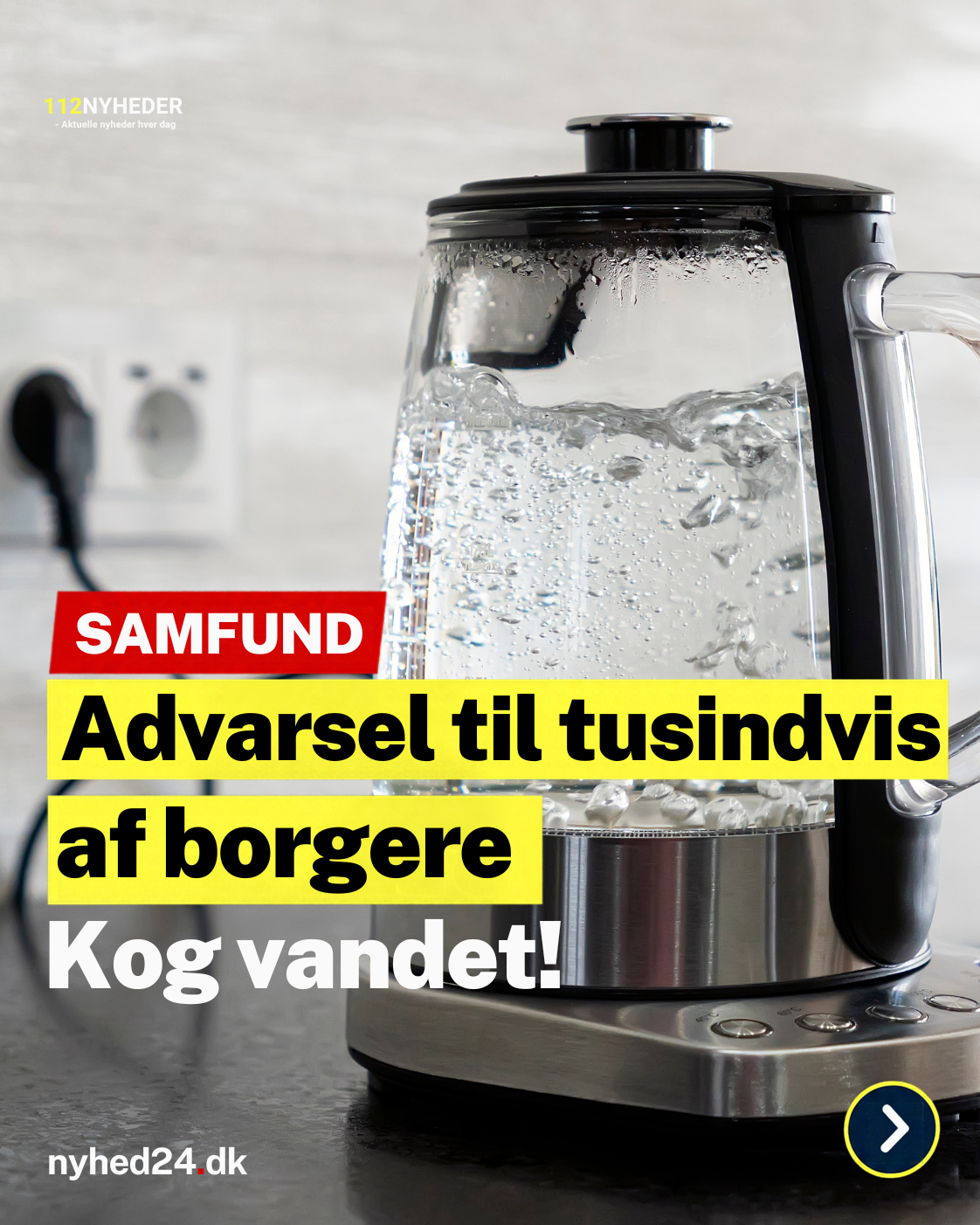 Advarsel til tusindvis af borgere: Kog vandet!