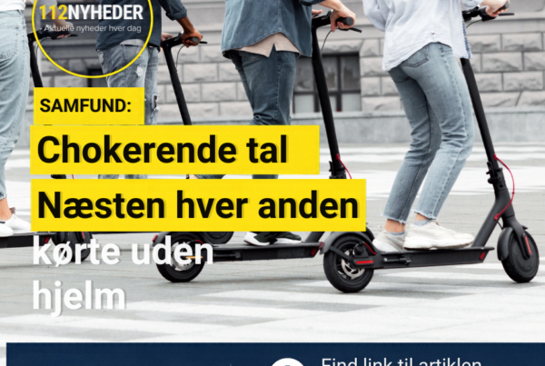 hokerende tal: Næsten hver anden kørte uden hjelm