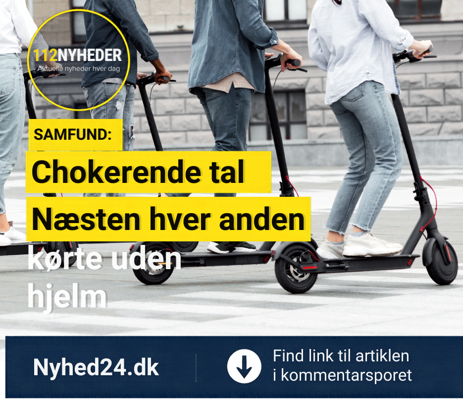 hokerende tal: Næsten hver anden kørte uden hjelm